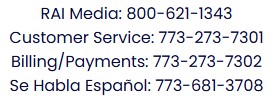 rai phone numbers
